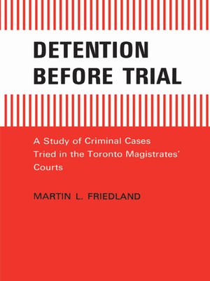 cover image of Detention Before Trial